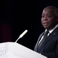 Prime Minister The Hon. Philip Davis of the Bahamas speaks onstage during the 2024 Concordia Annual Summit at Sheraton New York Times Square on Sept. 23, 2024 in New York City.