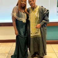 Dara Bragg, founder of the SITA Awards, left, with award recipient Lenny Green, host of the hugely popular radio show WBLS 107.5 FM - The Quiet Storm at the 8th Annual SITA Awards.