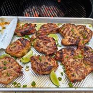 Lemongrass Grilled Chicken And Pork Chops