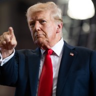 U.S. Republican Presidential nominee former President Donald Trump arrives to speak during a rally at Herb Brooks National Hockey Center on July 27, 2024 in St Cloud, Minnesota. Trump hopes to flip the state of Minnesota this November, which hasn't been carried by a Republican in a presidential election since 1972.