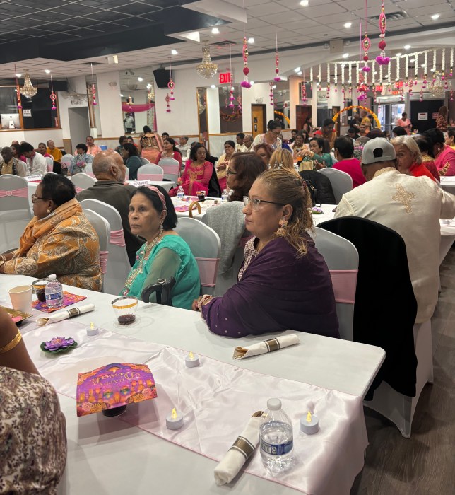 Seniors enjoying the festivities at the opening of their new daycare location.