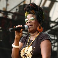 Rita Marley during LIVE 8 - Philadelphia - Show at Philadelphia Museum of Art in Philadelphia, Pennsylvania, United States.