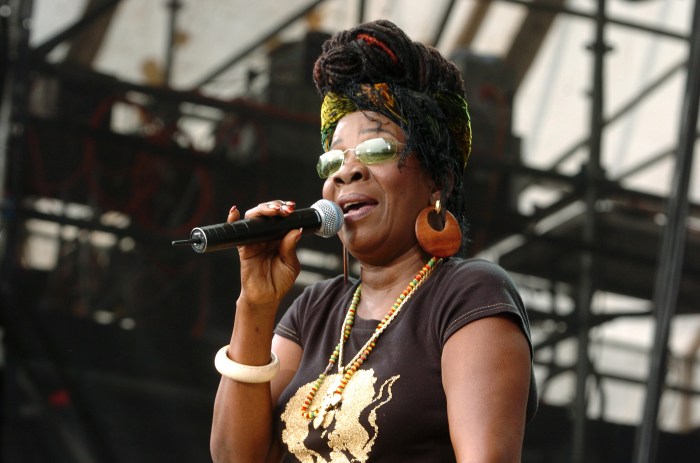 Rita Marley during LIVE 8 - Philadelphia - Show at Philadelphia Museum of Art in Philadelphia, Pennsylvania, United States.