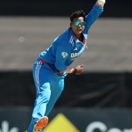 Deepti Sharma of India bowls during game three of the Women's ODI Series between Australia and India at WACA on Dec.11, 2024 in Perth, Australia.