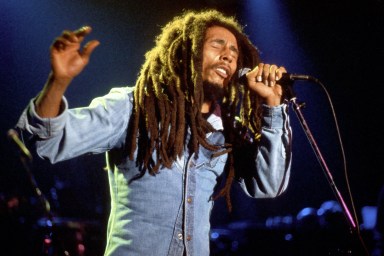 The late reggae icon Bob Marley.