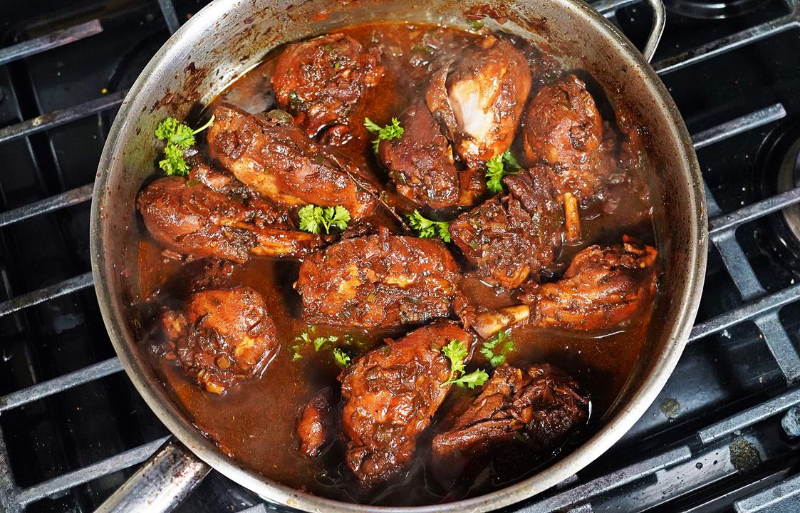 Jerk Stewed Chicken Recipe.