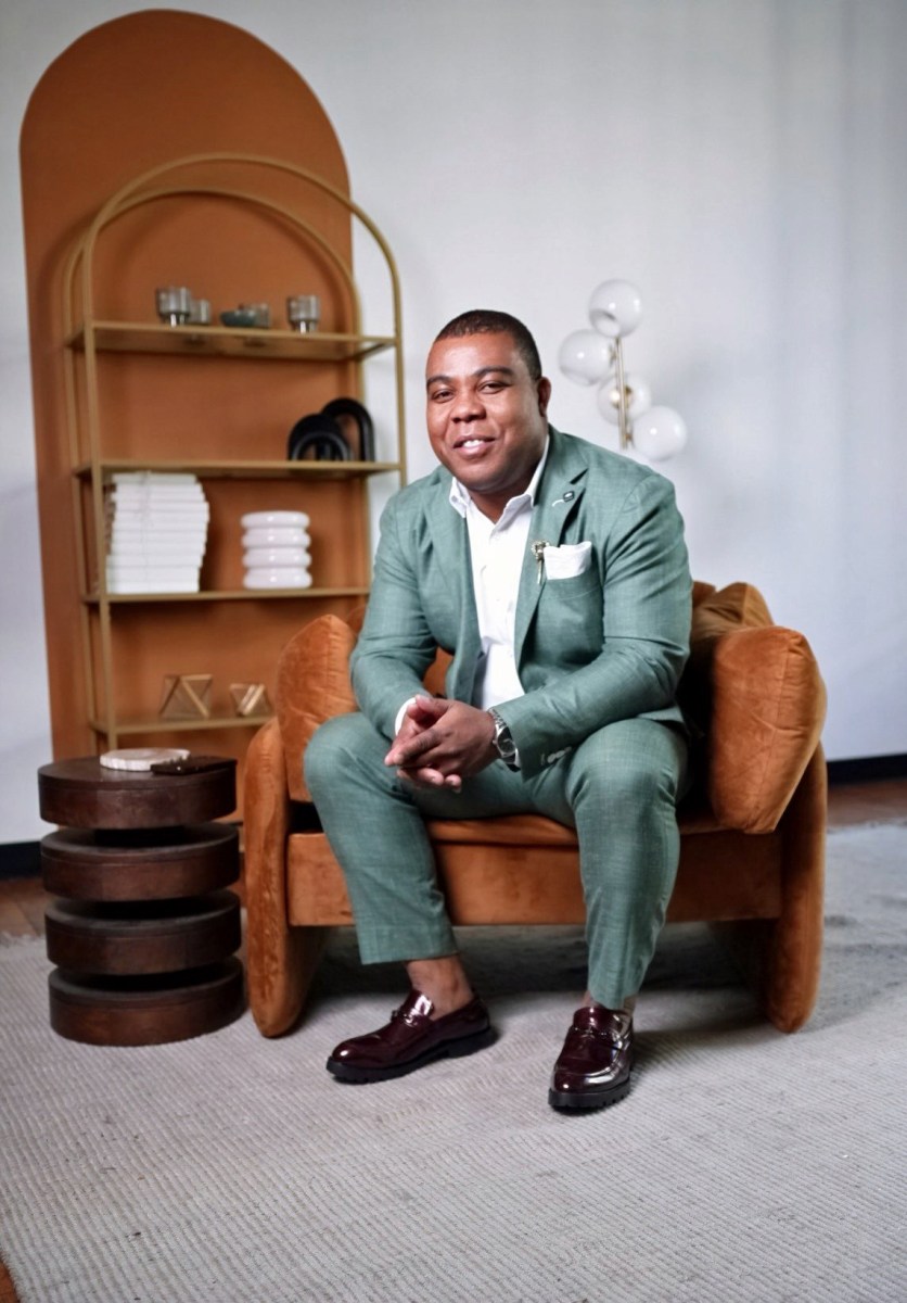 Executive Chef Wesly Jean Simon, owner of Djon Djon Restaurant, poses in the restaurant’s kitchen.