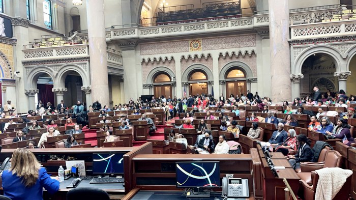 Attendees at the Women Empowerment Brunch at the Capitol Building's Assembly Chambers included prominent leaders, advocates, and community members gathered to celebrate Adrienne Adams' achievements and her dedication to ensuring the safety of New Yorkers.