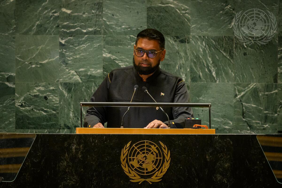 Guyana President Dr. Irfaan Ali addresses 79th Session of UN General Assembly