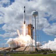 In this handout photo provided by NASA, a SpaceX Falcon 9 rocket carrying the company's Crew Dragon spacecraft is launched on NASAs SpaceX Crew-5 mission to the International Space Station with NASA astronauts Nicole Mann and Josh Cassada, Japan Aerospace Exploration Agency (JAXA) astronaut Koichi Wakata, and Roscosmos cosmonaut Anna Kikina onboard at NASA's Kennedy Space Center on Oct. 05, 2022 in Cape Canaveral, Florida.