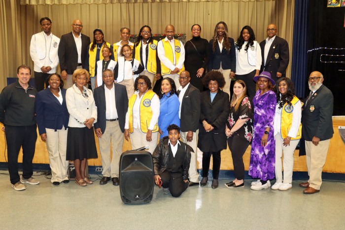 Brooklyn Canarsie Lions and participants at the Second Annual Black History Month Celebration.