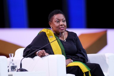 The Honourable Olivia Babsy Grange, CD, MP, Minister of Culture, Gender, Entertainment and Sport, Jamaica.