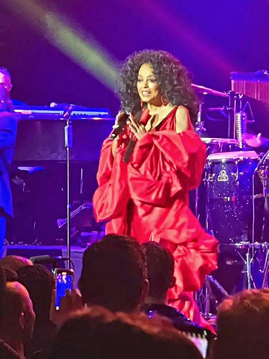 Diana Ross wowed fans at her second night of performance at Kings Theatre in Flatbush, Brooklyn, garnering loud applause, and a standing ovation for her timeless classics, like "i'm Coming Out", Upside Down" and many others.