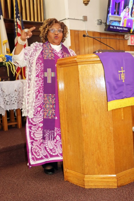 Rev. Dr. Marjorie E. Nunes preaches on the topic, "Talking about Faith not Fate.”